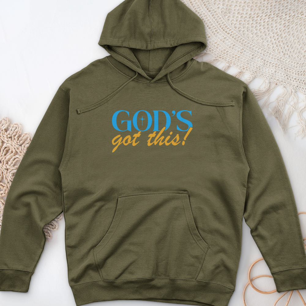 God's Got This! Midweight Hooded Sweatshirt