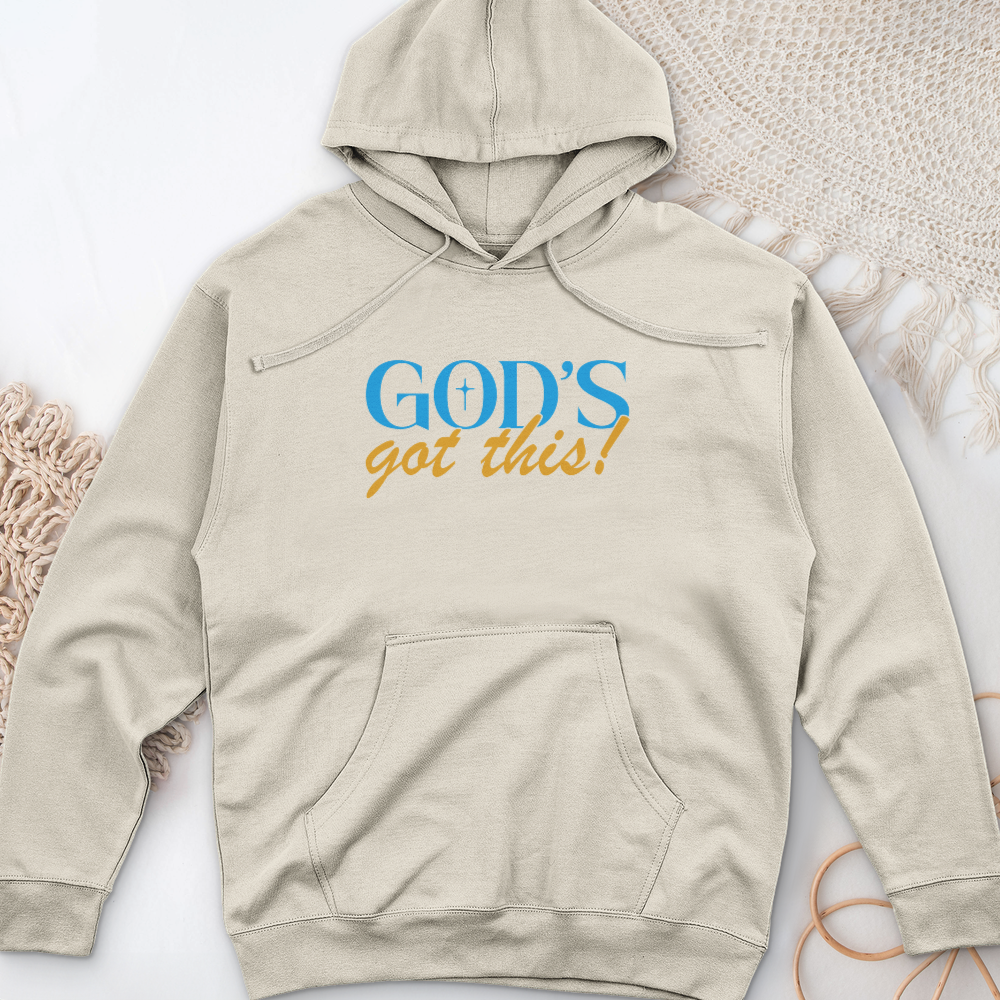 God's Got This! Midweight Hooded Sweatshirt