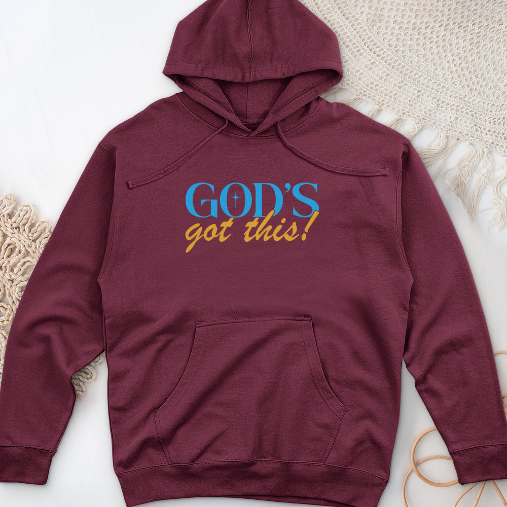 God's Got This! Midweight Hooded Sweatshirt