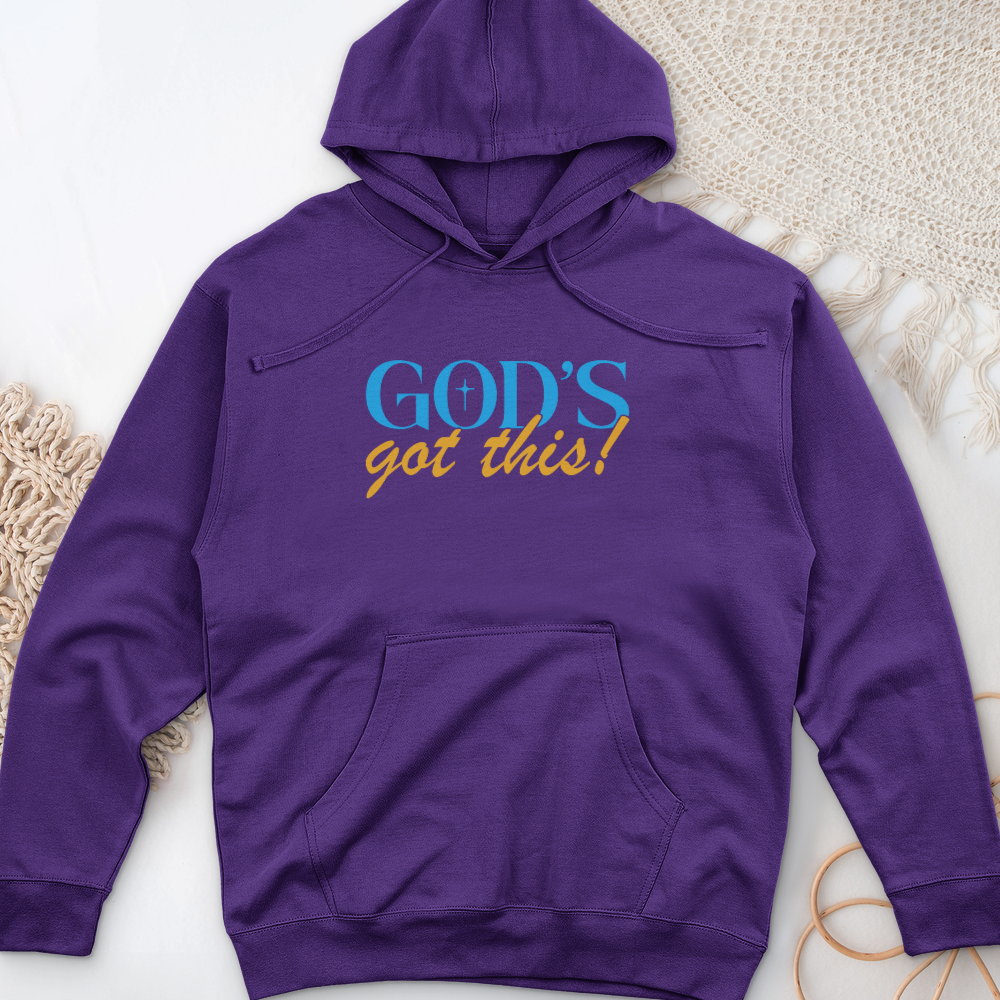 God's Got This! Midweight Hooded Sweatshirt