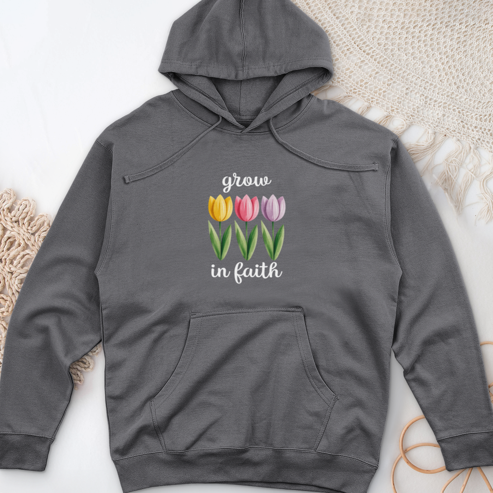 Grow In Faith Midweight Hooded Sweatshirt