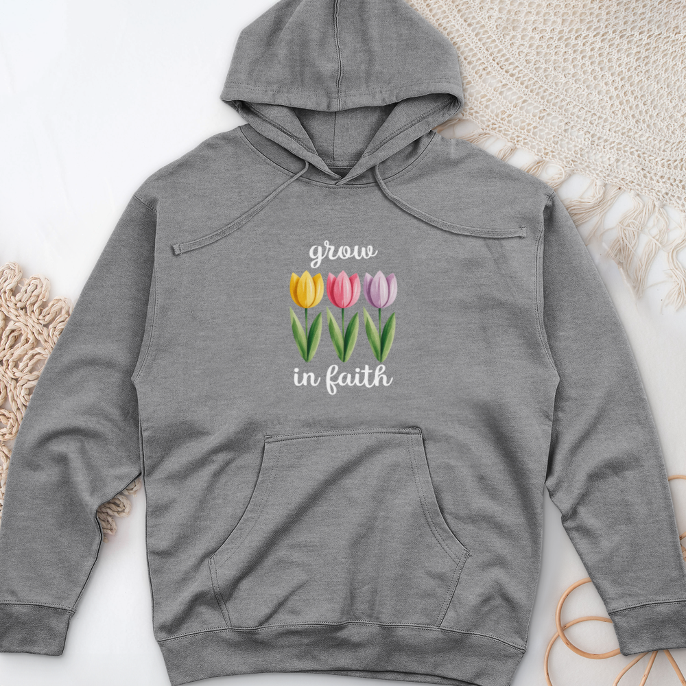 Grow In Faith Midweight Hooded Sweatshirt