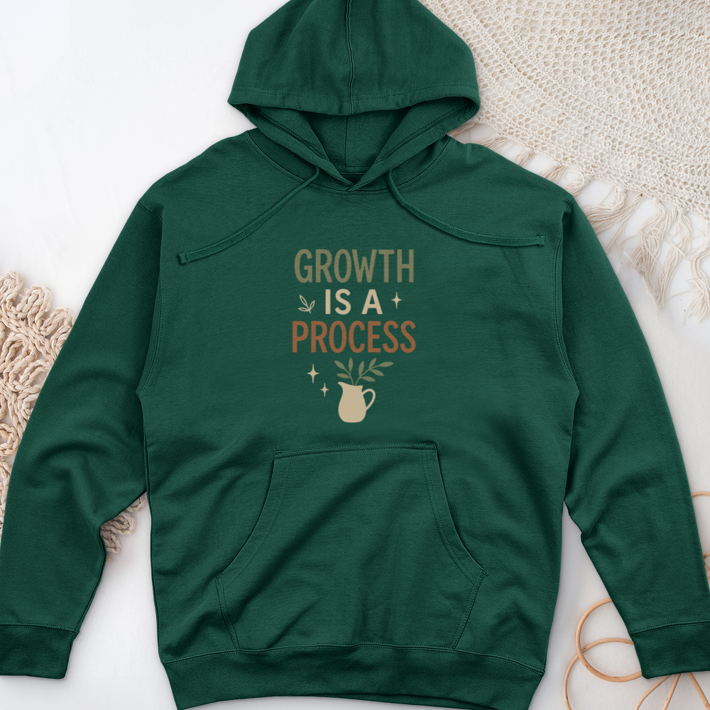 Growth Is A Process Midweight Hooded Sweatshirt