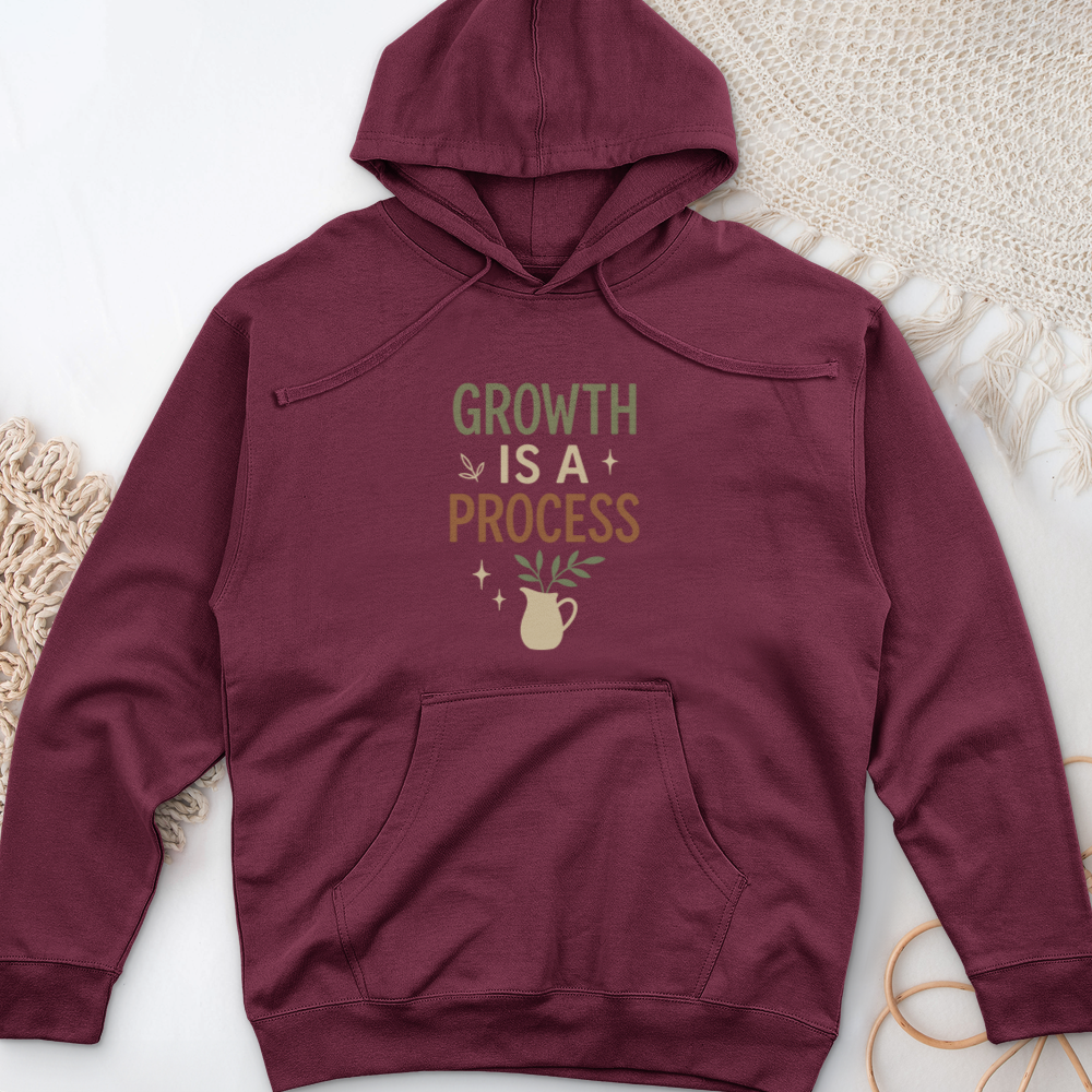 Growth Is A Process Midweight Hooded Sweatshirt