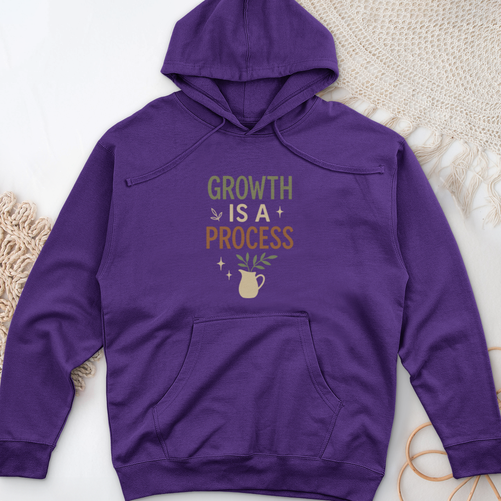 Growth Is A Process Midweight Hooded Sweatshirt