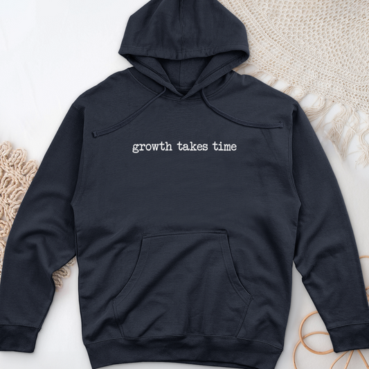 Growth Takes Time Midweight Hooded Sweatshirt