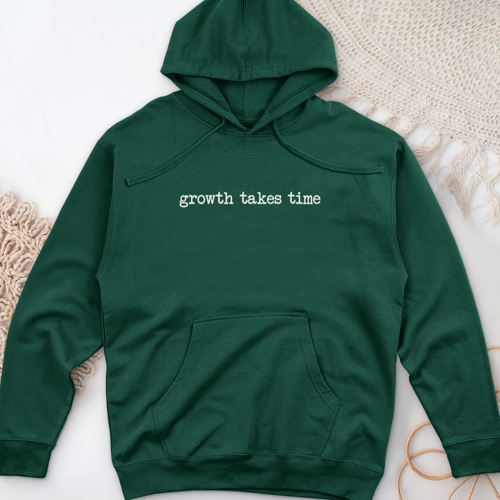 Growth Takes Time Midweight Hooded Sweatshirt