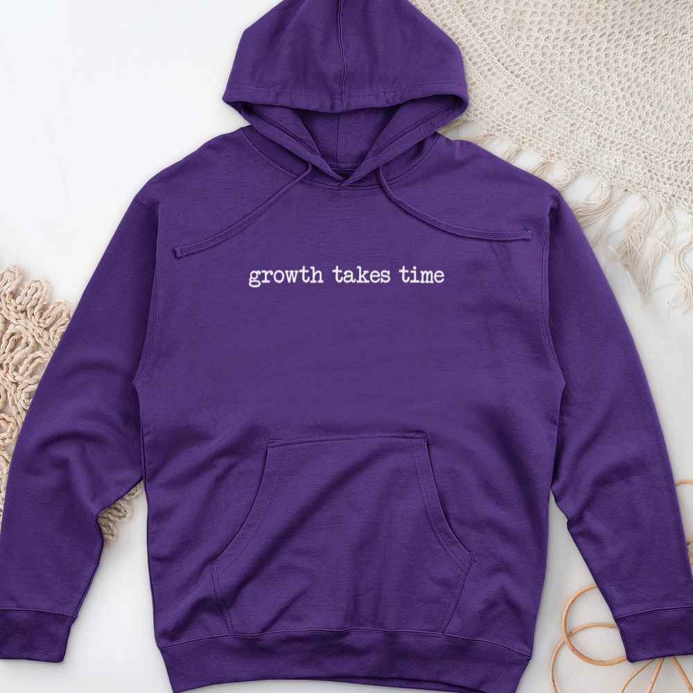 Growth Takes Time Midweight Hooded Sweatshirt