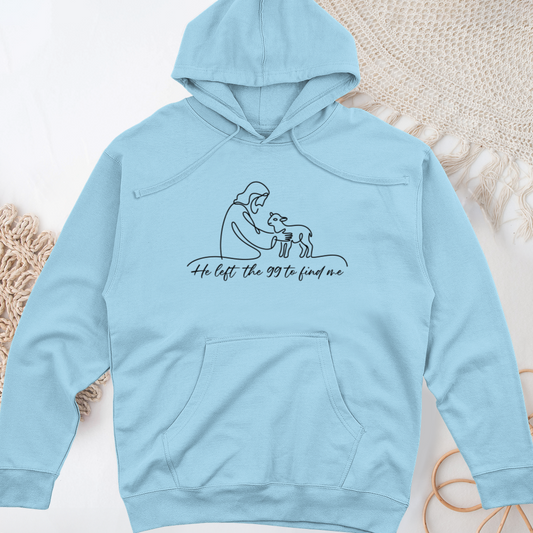 He Left the 99 to Find Me Midweight Hooded Sweatshirt