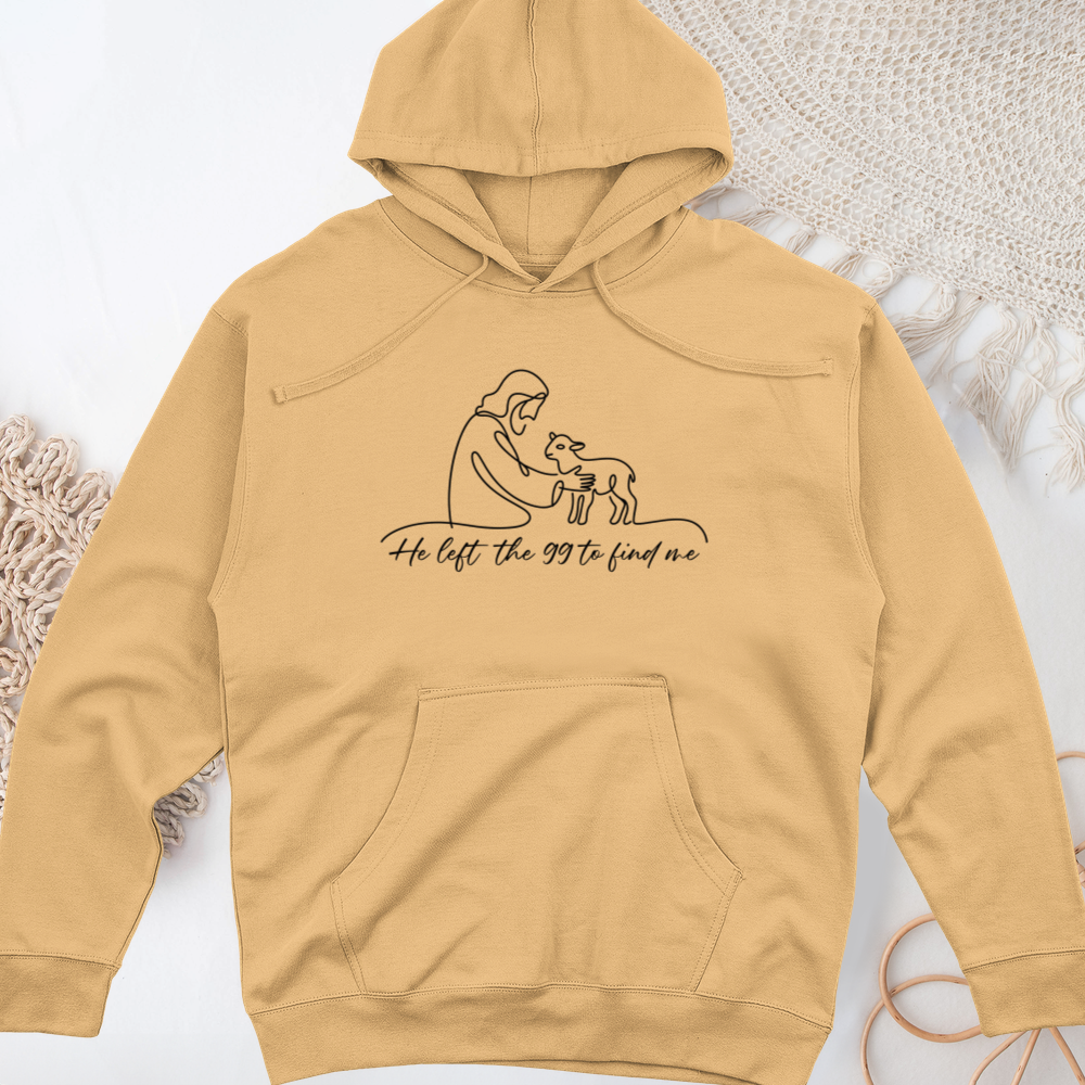 He Left the 99 to Find Me Midweight Hooded Sweatshirt