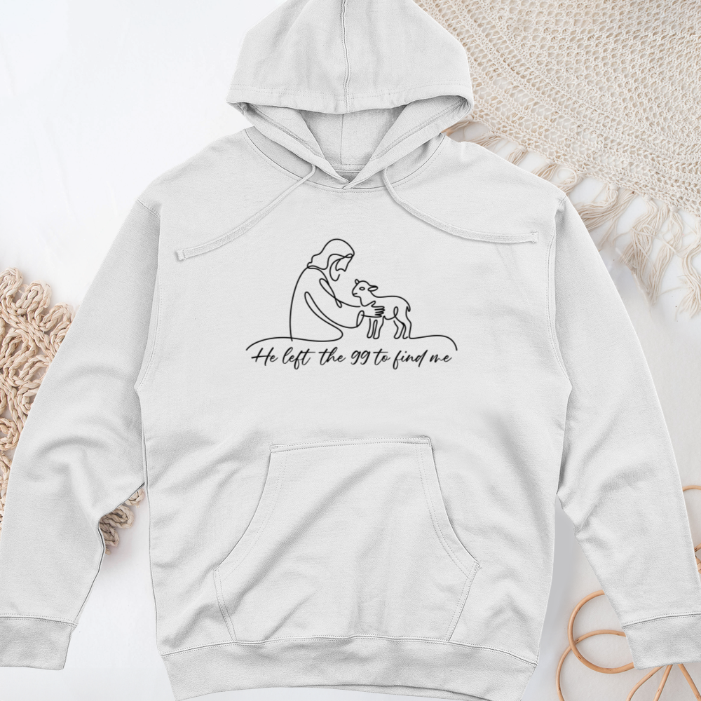 He Left the 99 to Find Me Midweight Hooded Sweatshirt