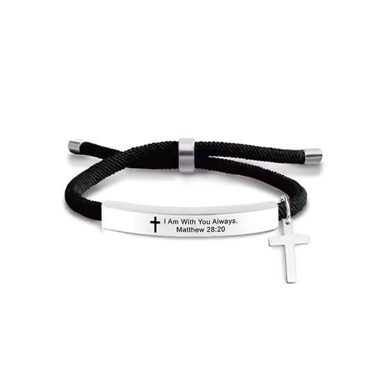 I am with you Always - Matthew 28:20 - Bracelet