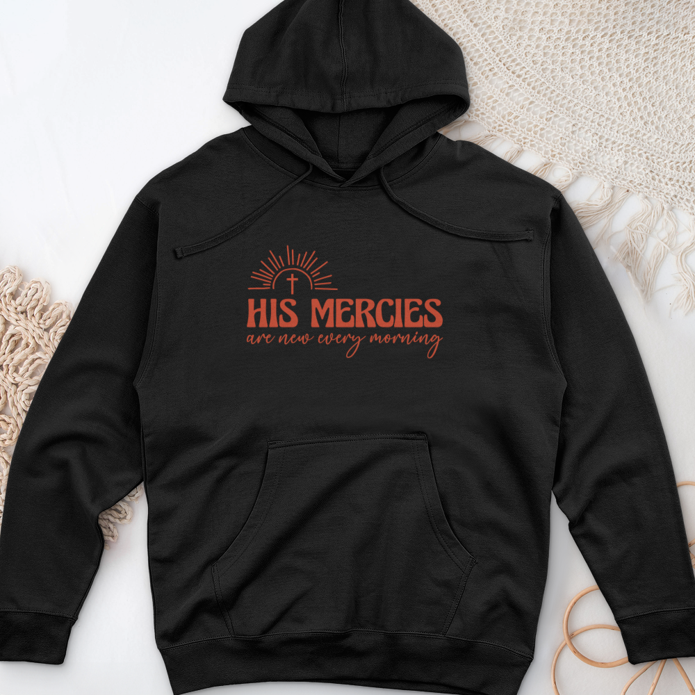 His Mercies 2 Midweight Hooded Sweatshirt