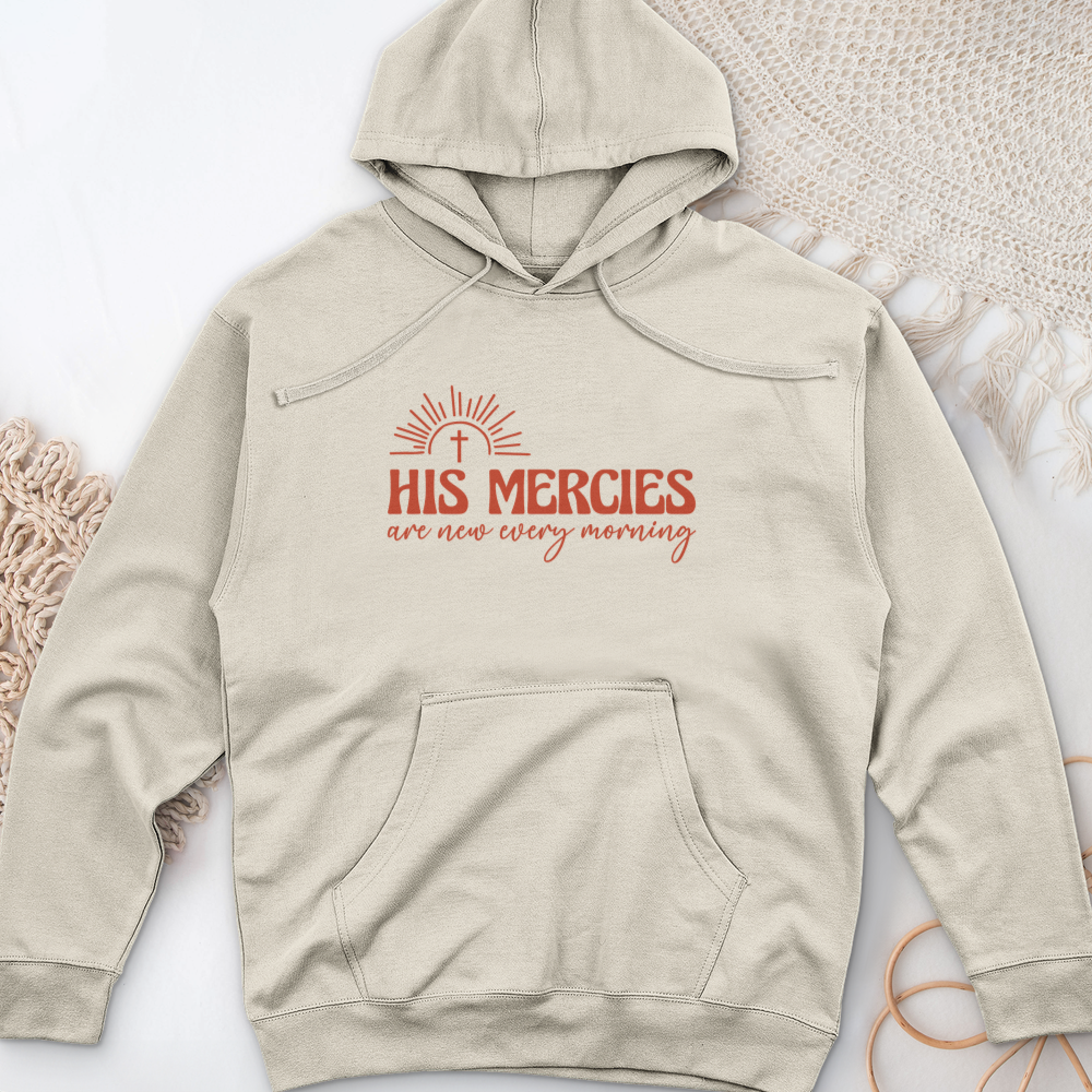 His Mercies 2 Midweight Hooded Sweatshirt