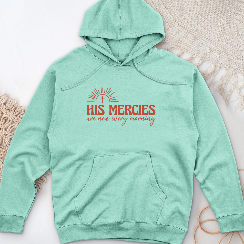 His Mercies 2 Midweight Hooded Sweatshirt