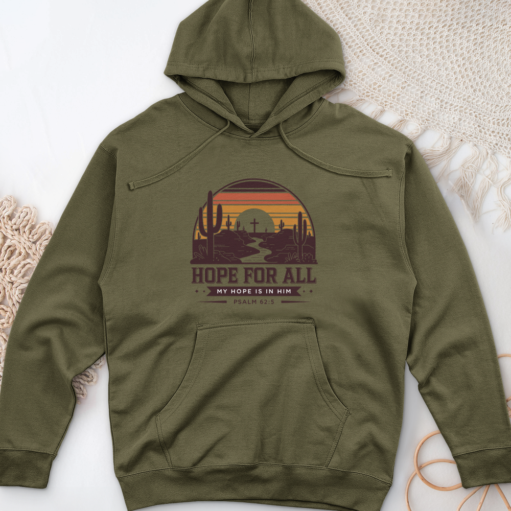 Hope For All Midweight Hooded Sweatshirt