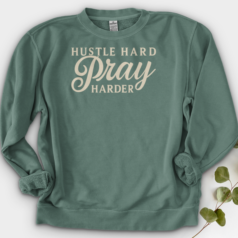 Hustle Hard Pray Crewneck