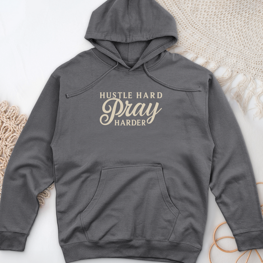 Hustle Hard Pray Midweight Hooded Sweatshirt