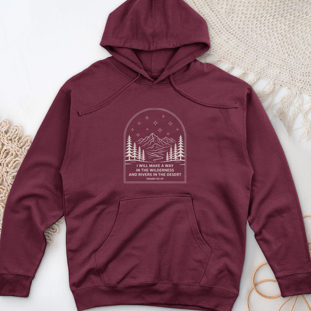 Isaiah 43;19 Midweight Hooded Sweatshirt