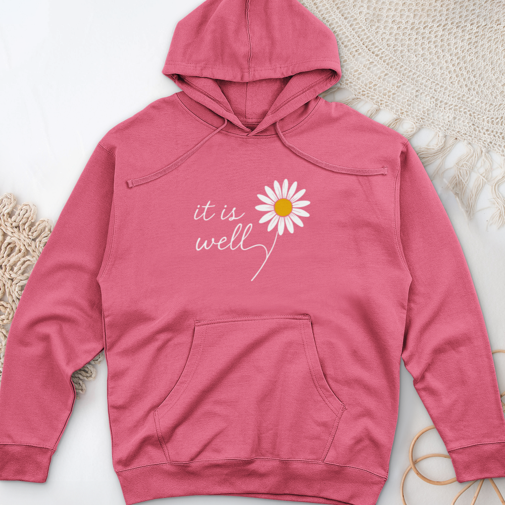 It is Well Daisy Midweight Hooded Sweatshirt