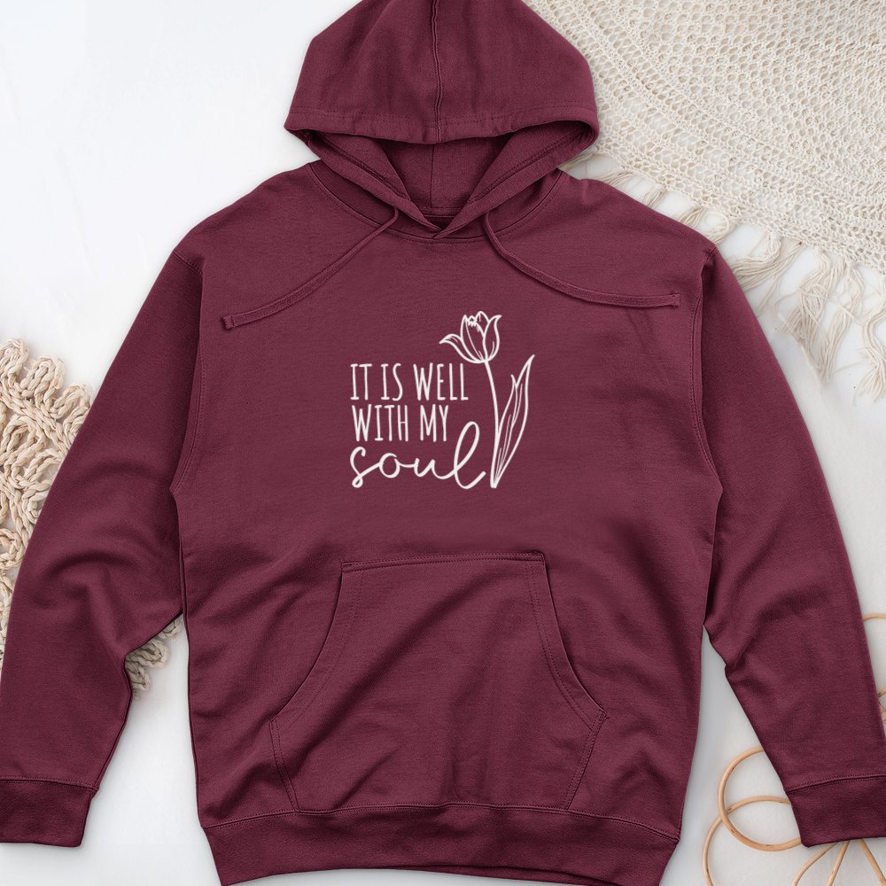 It is Well With my Soul Midweight Hooded Sweatshirt