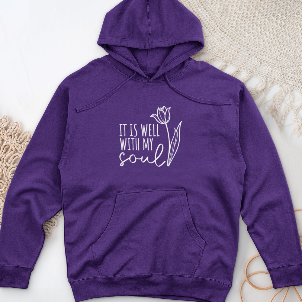 It is Well With my Soul Midweight Hooded Sweatshirt