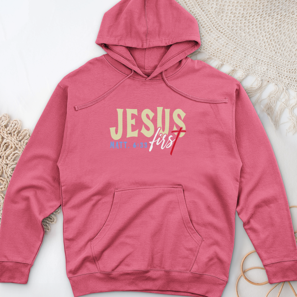 Jesus First Midweight Hooded Sweatshirt