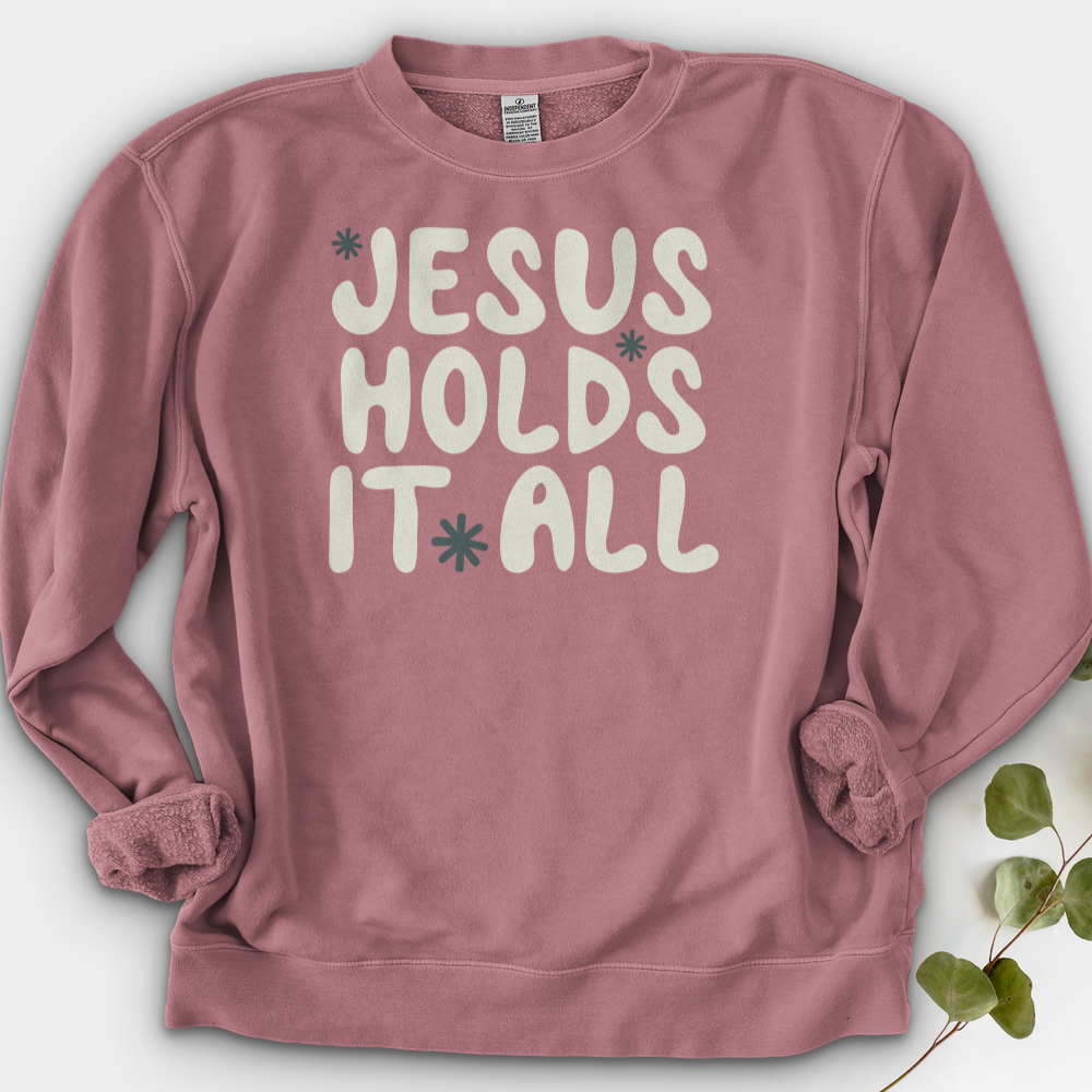 Jesus Holds It All Crewneck