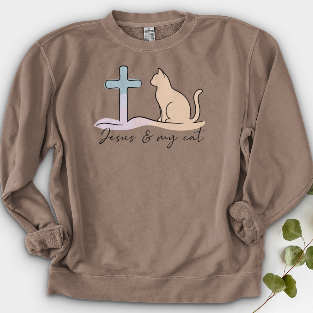 Jesus & My Cat Crewneck