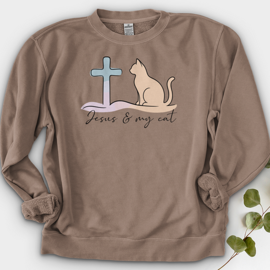 Jesus & My Cat Crewneck