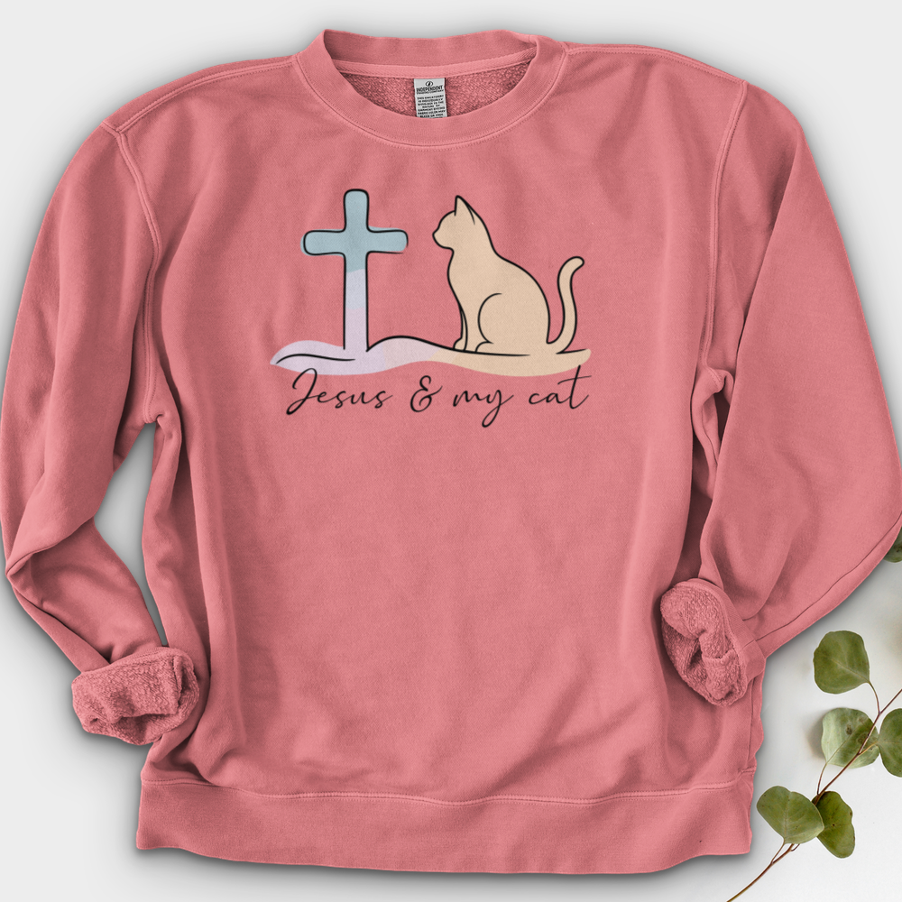Jesus & My Cat Crewneck