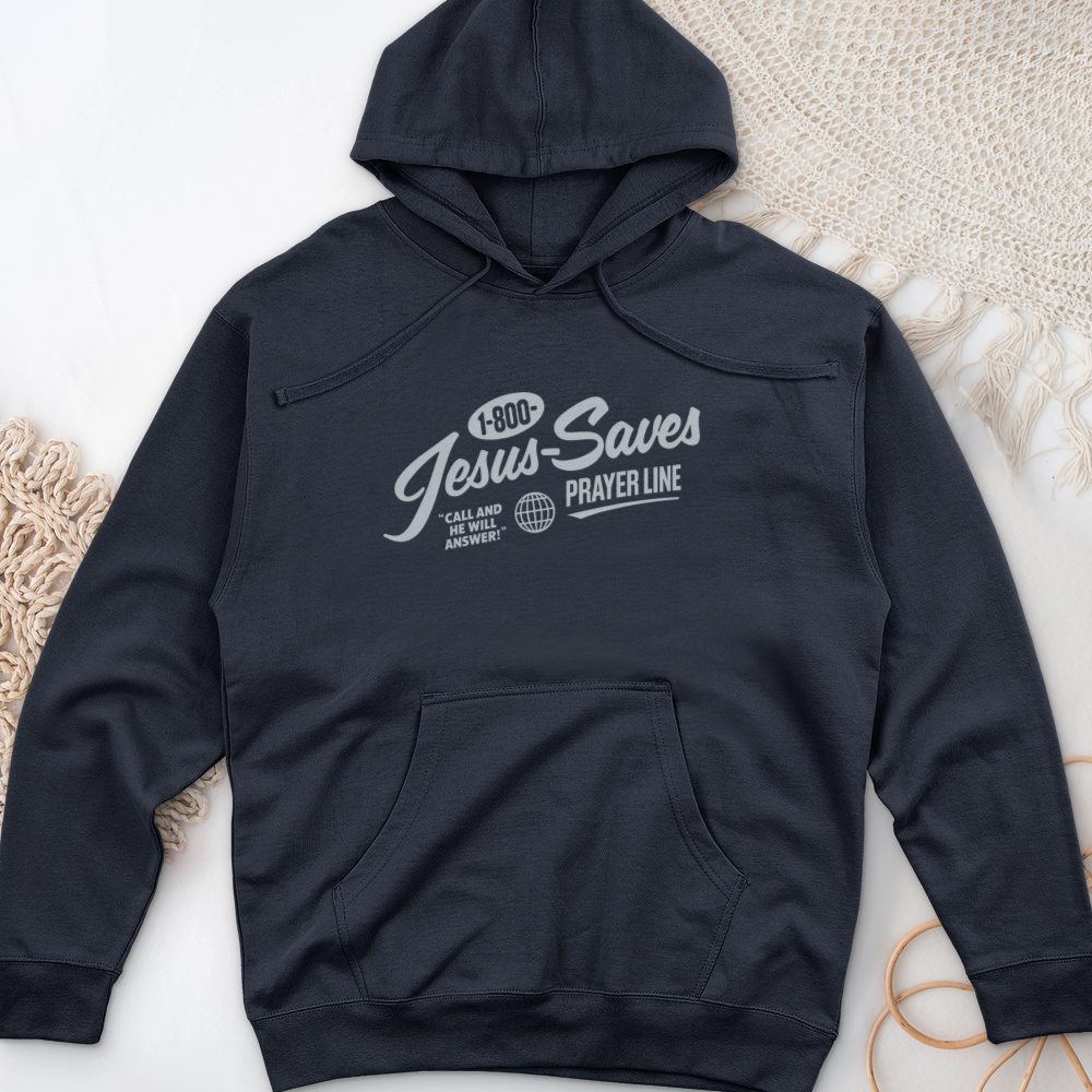 Jesus Saves Midweight Hooded Sweatshirt