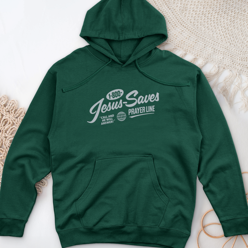 Jesus Saves Midweight Hooded Sweatshirt