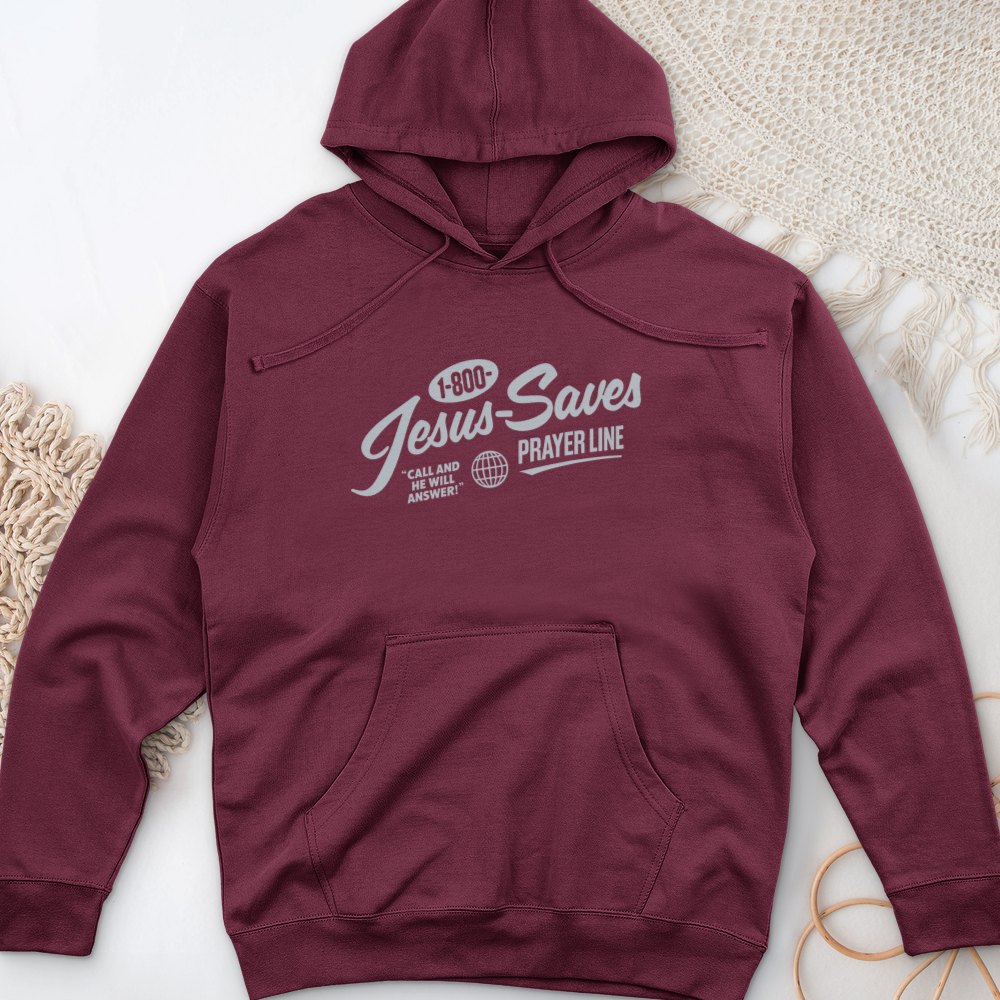 Jesus Saves Midweight Hooded Sweatshirt