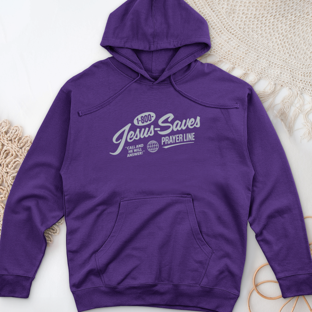 Jesus Saves Midweight Hooded Sweatshirt