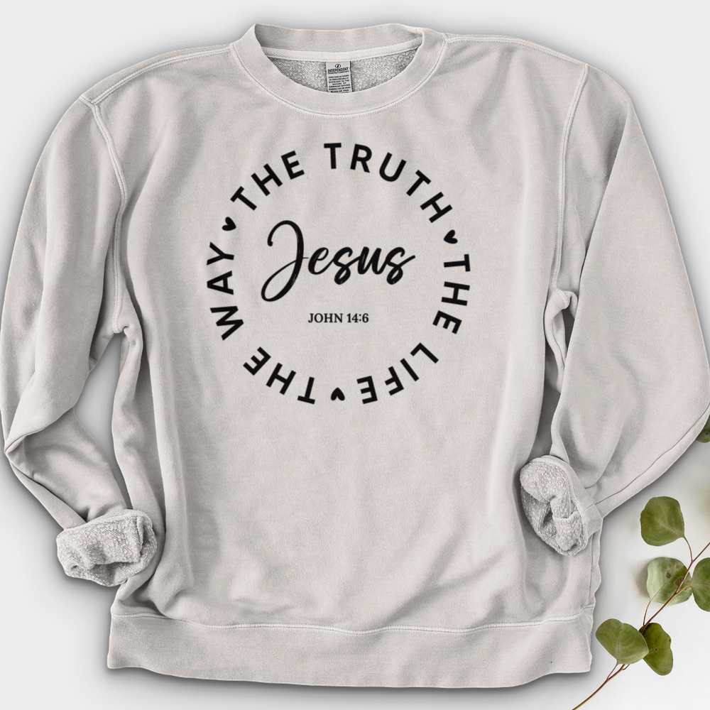 Jesus - The way, The Truth, The Life Crewneck