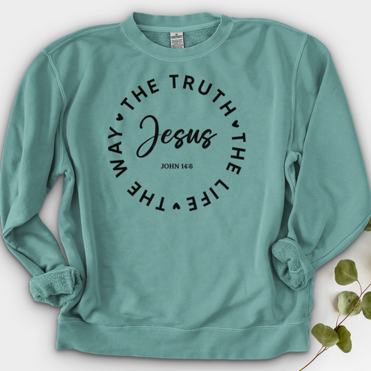 Jesus - The way, The Truth, The Life Crewneck