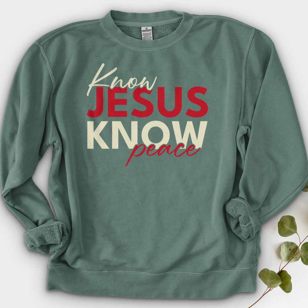 Know Jesus Know Peace Crewneck