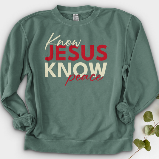 Know Jesus Know Peace Crewneck