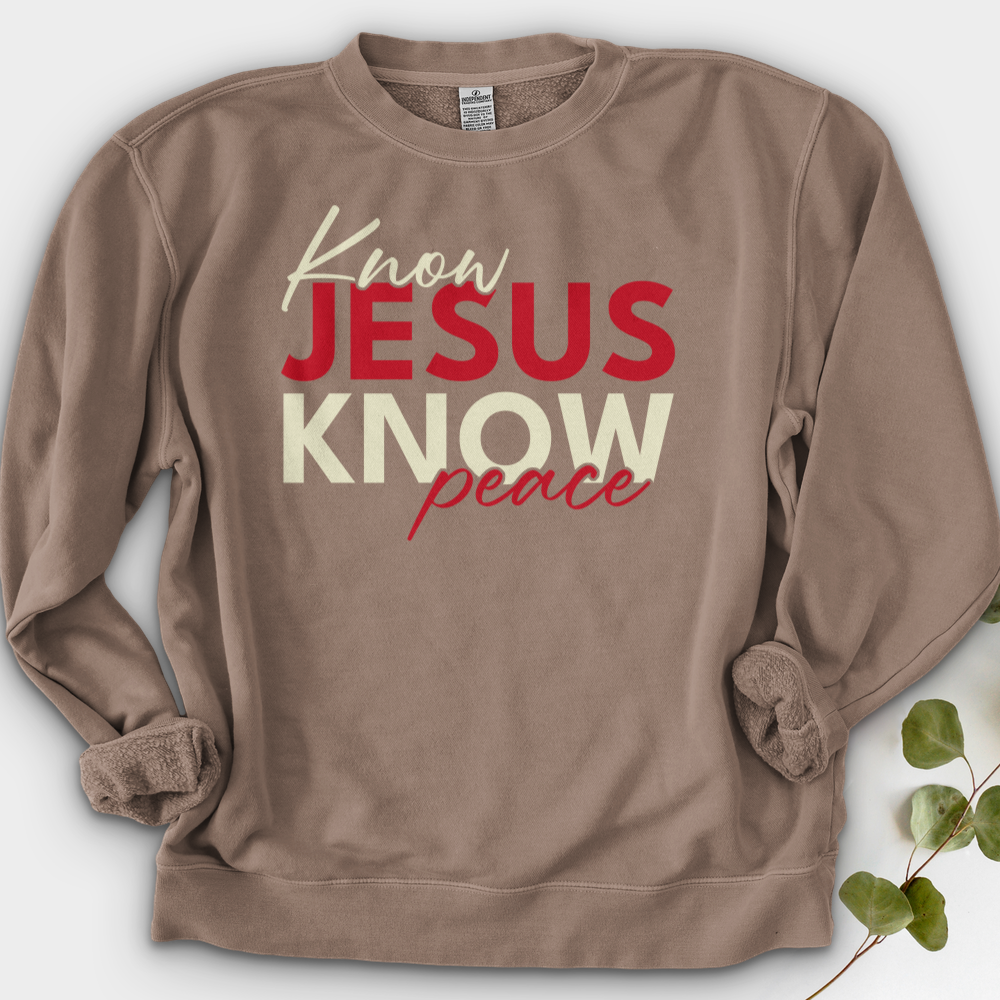 Know Jesus Know Peace Crewneck