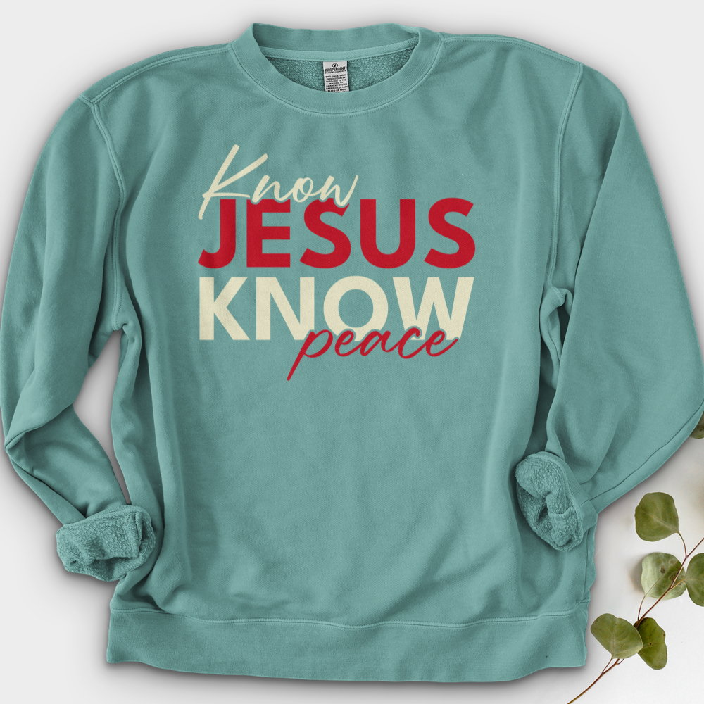 Know Jesus Know Peace Crewneck