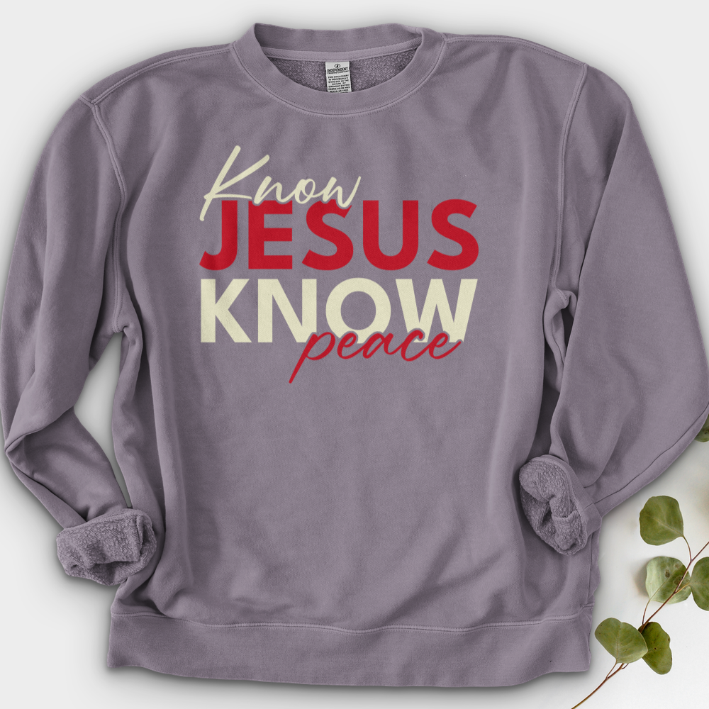 Know Jesus Know Peace Crewneck