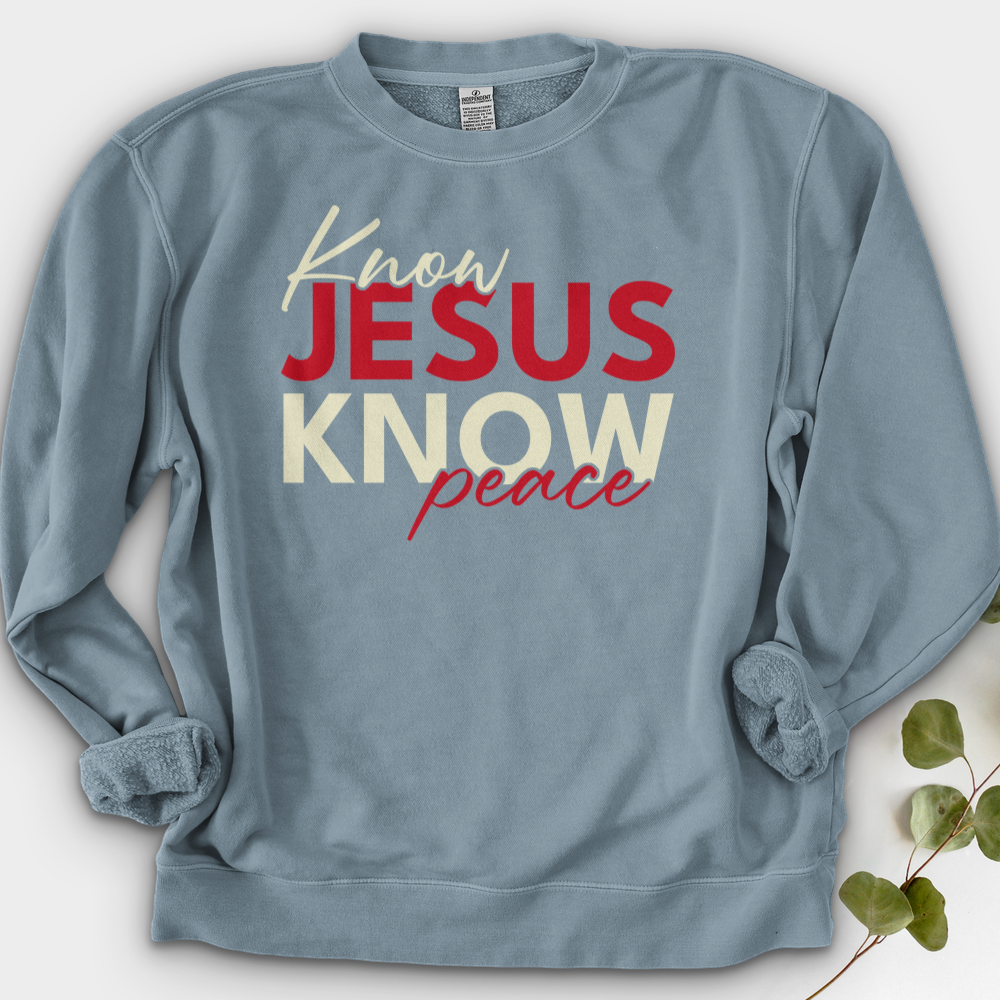 Know Jesus Know Peace Crewneck