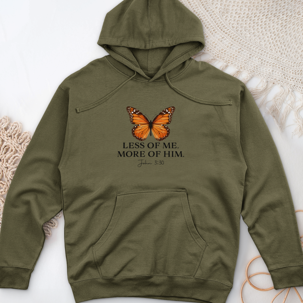 Less Of Me More Of Him Midweight Hooded Sweatshirt