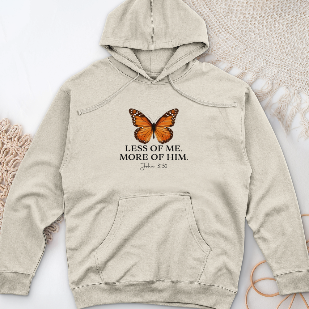 Less Of Me More Of Him Midweight Hooded Sweatshirt