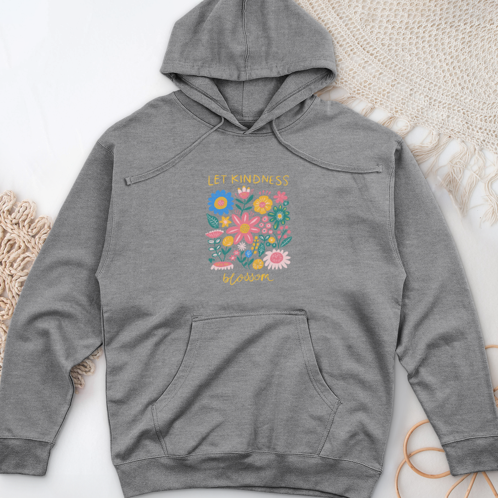 Let Kindness Blossom Midweight Hooded Sweatshirt
