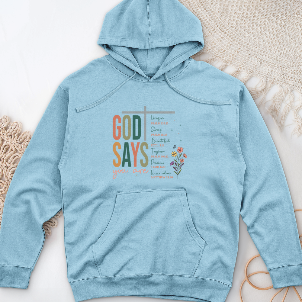 God Says Midweight Hooded Sweatshirt