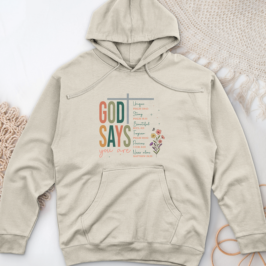 God Says Midweight Hooded Sweatshirt