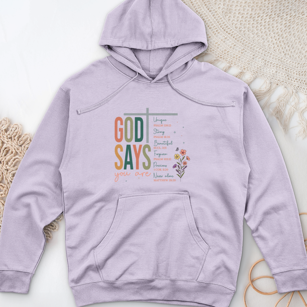 God Says Midweight Hooded Sweatshirt