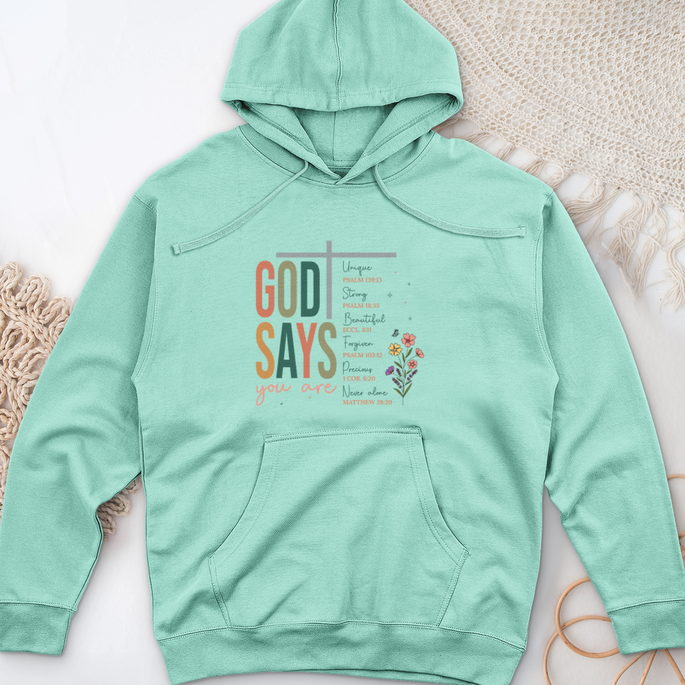 God Says Midweight Hooded Sweatshirt